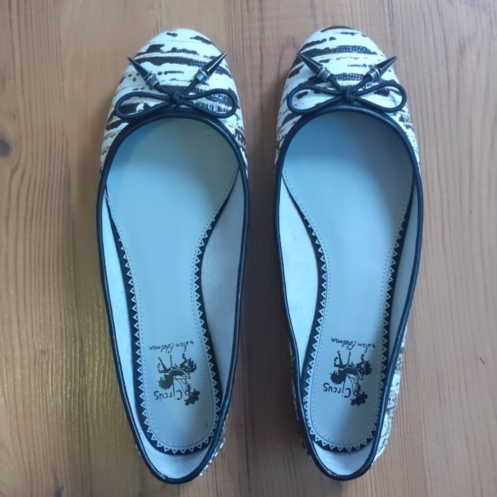 Striking ballet flats 6M, python/Birch graphic - Picture 2 of 8